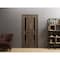 Sartodoors Sliding Closet Bi-fold Doors 84 x 80in, Veregio 7588 Cognac Oak W/ Black Glass, Sturdy Tracks VEREGIO7588BF-AKA-84 - alternate 3
